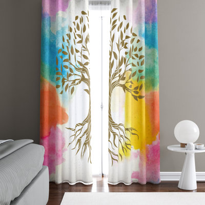 Semi Sheer Curtain Pair