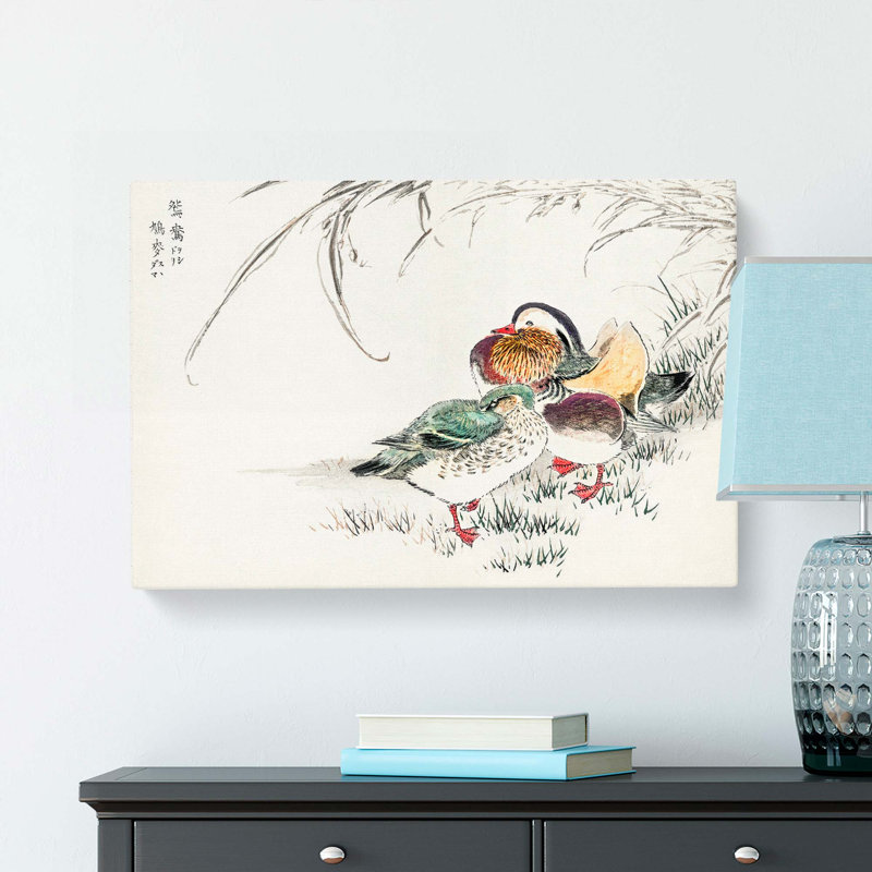 Mandarin Duck by Numata Kashu - Wrapped Canvas, 40cm H x 60cm W x 3cm D