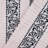 Mikira Athens Cotton Medium Weight Floral Border Greek Key Trim Bath Towel (Set of 4)-182921042