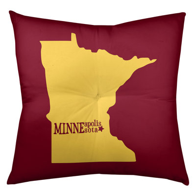 US Cities and States Floor Pillow