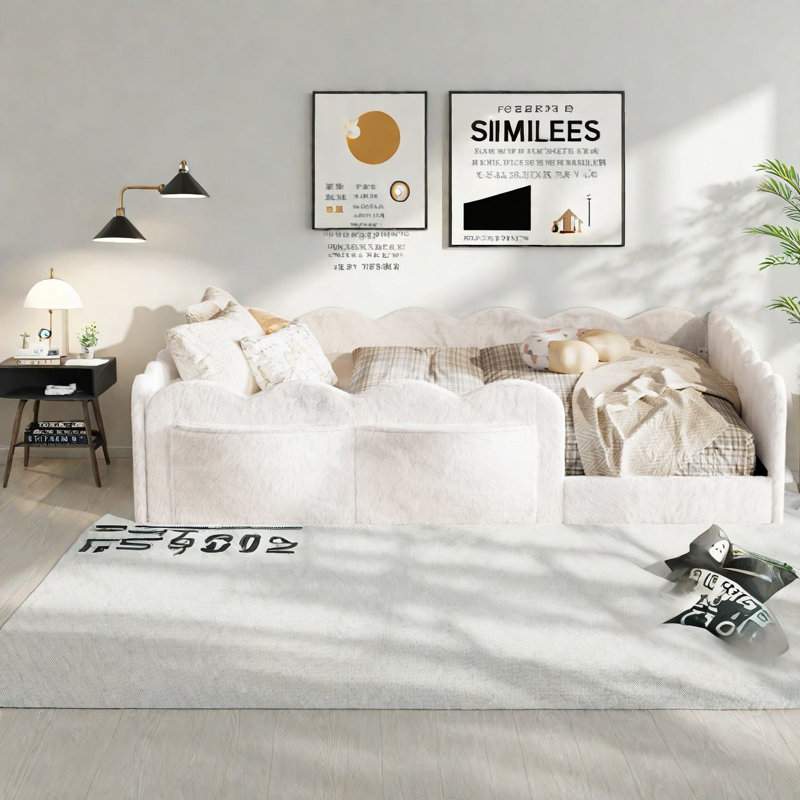 Chambre d'enfant moderne rembourrée en bois et bois aggloméré