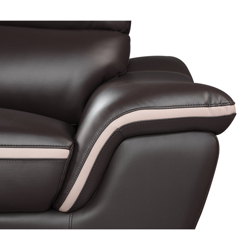 Matheny 69'' Upholstered Loveseat, Brown