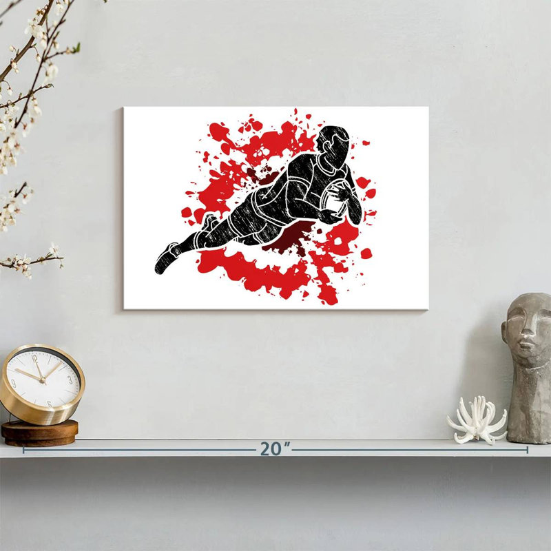 Sireci Rugby Splash, 8" H x 12" W