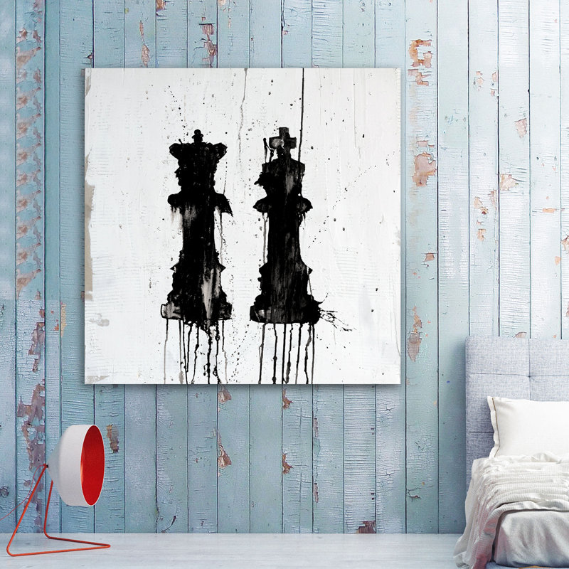 «Mr. et Mme Queen» par Kent Youngstrom - reproduction d'art sur toile, H 48 po x l 48 po x P 1,5 po