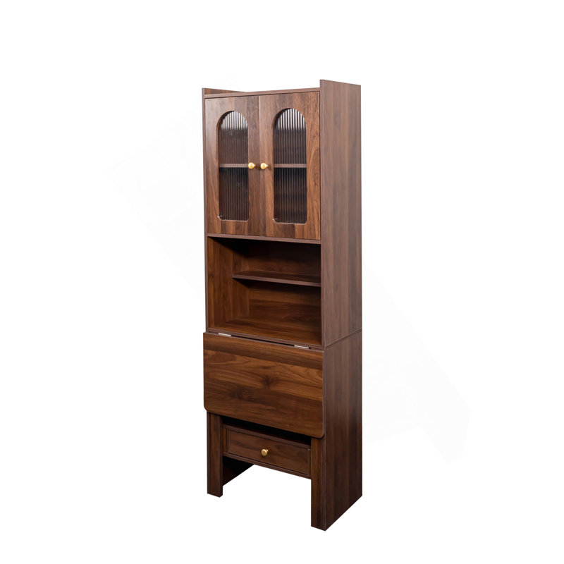 Table d'écriture pliable, armoire de bureau avec tablette et tiroir
