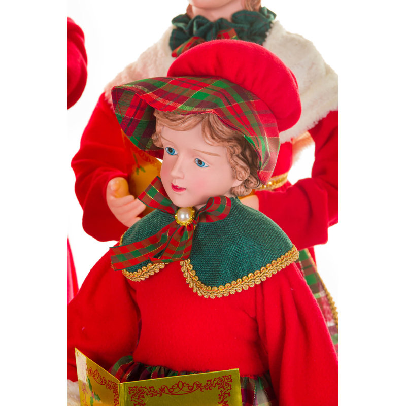 Red Happy Caroler Family