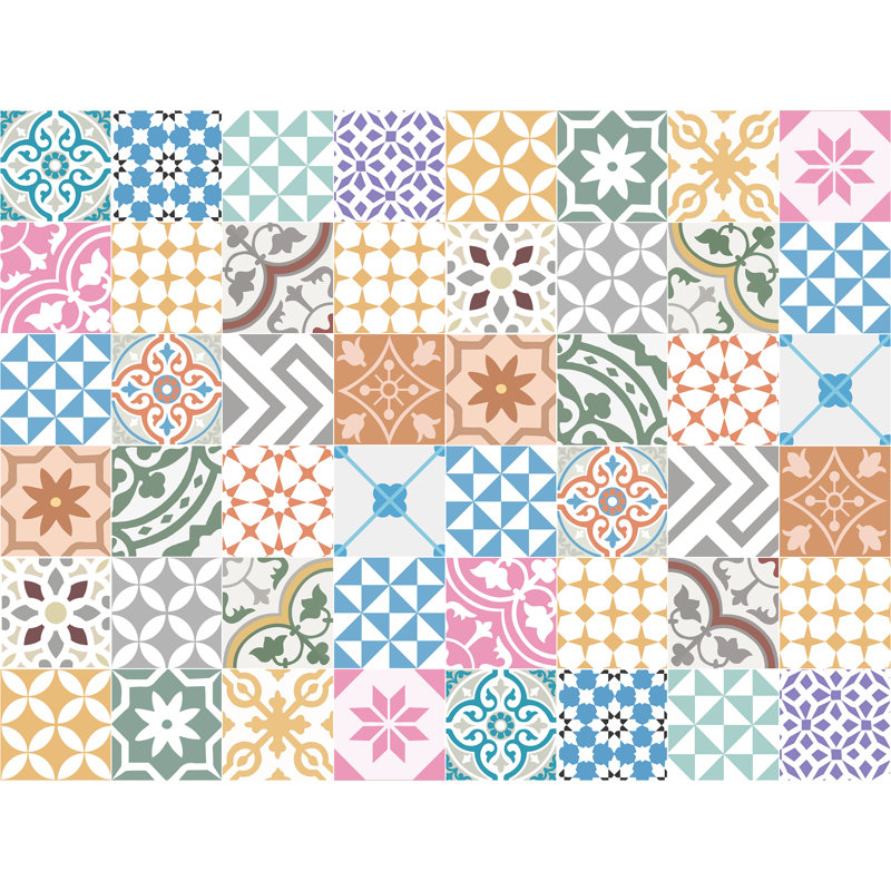 Arsenault Geometric Kitchen Mat, Rectangle 100 x 133cm