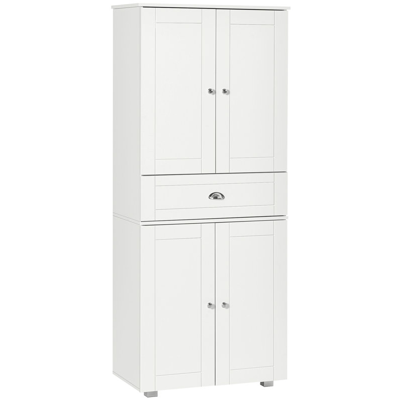 Armoire de cuisine autoportante 72 po avec 2 grandes portes doubles et 1 tiroir central HOMcom
