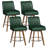 Extra-Wide 360° Swivel Bar Stool With Pocket Spring Seat & Solid Wood Base-687063470