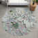 Machine Washable Indoor/Outdoor Molewski ACN2340 Floral Rug