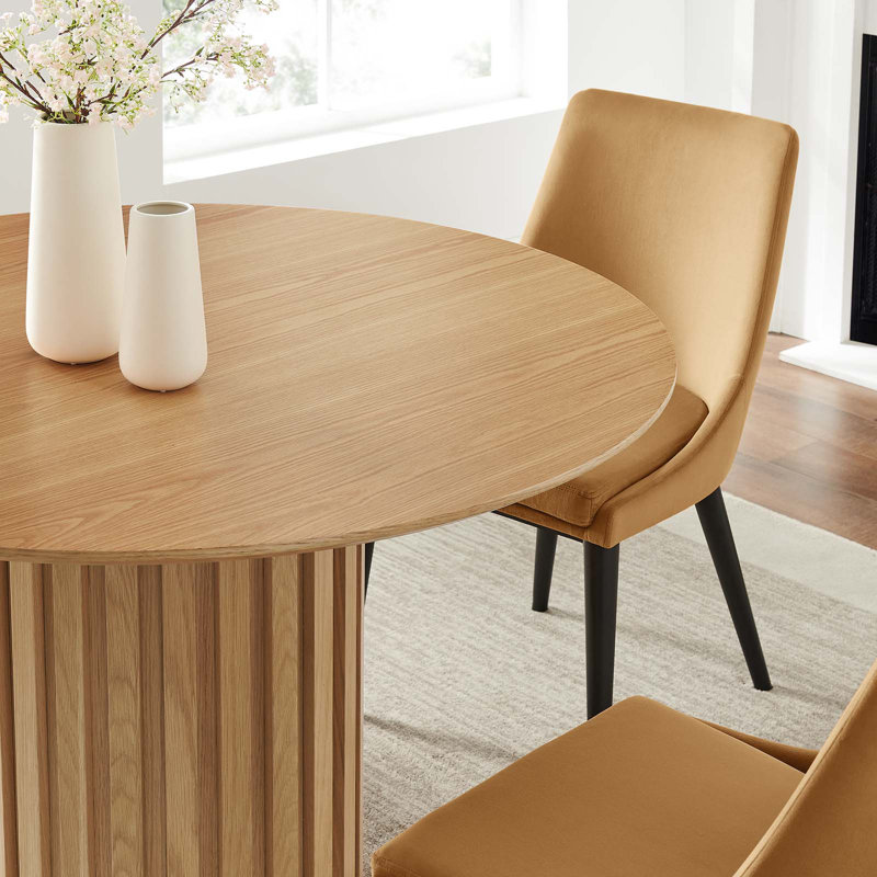Modway Senja 47" Round Dining Table, Oak