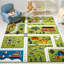 Tapis abstrait vert / beige Zeno-214838553
