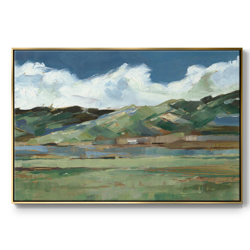 Western Sky I, Toile avec cadre doré, H 17 po x l 25 po x P 2 po