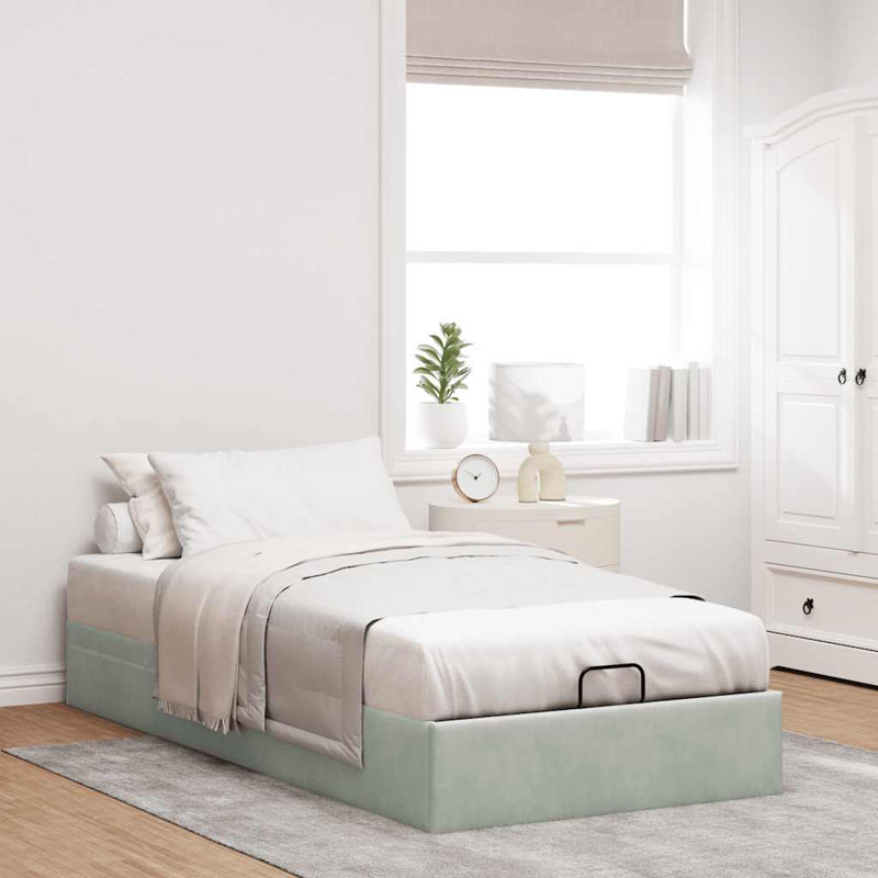Bed, Light Grey, Single (3')