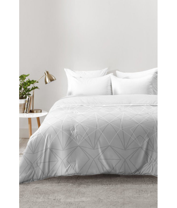 Mareike Boehmer Polyester Abstract Comforter Set, Full/Queen Comforter + 2 Standard Shams