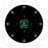 Asscher Black Vegan Leather Round Coasters-119015033