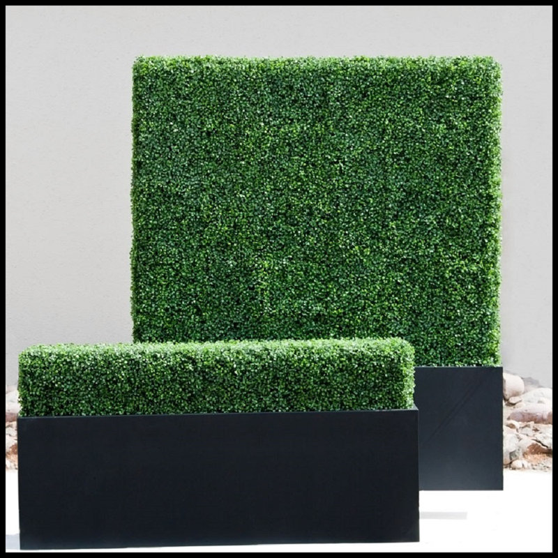 Panneaux muraux de haie artificielle 20 po x 20 po Premium Greenwood