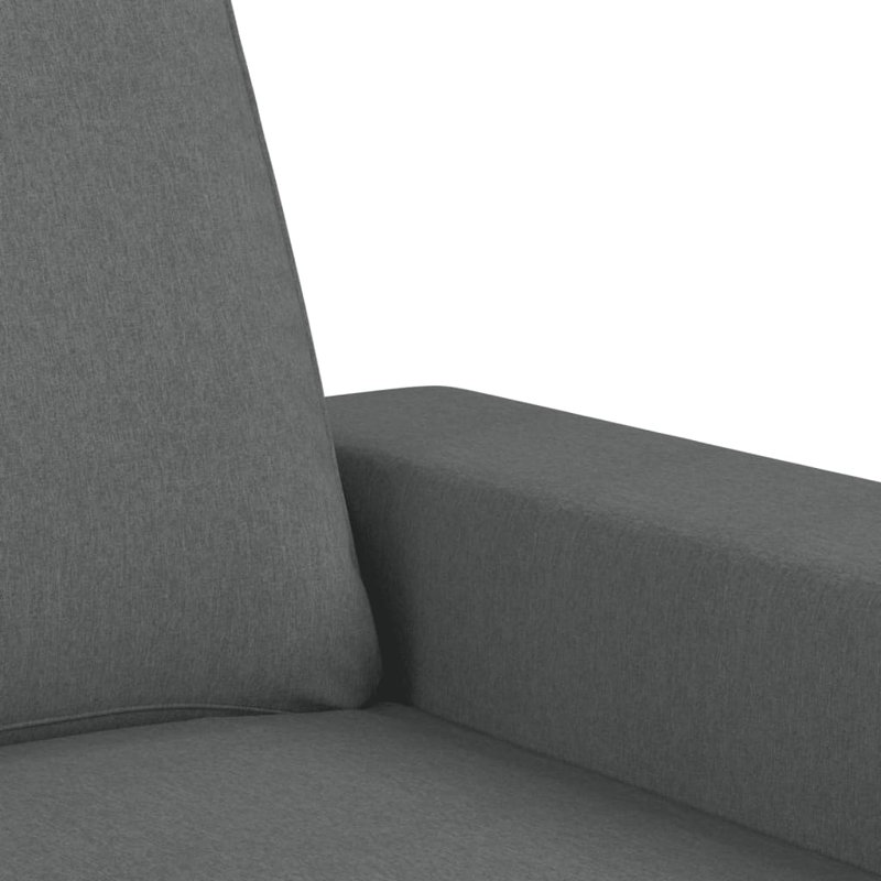 Canapé 3 places avec repose-pieds gris foncé Ebern Designs, H 31,5 po x l 84,30 po x P 30 po