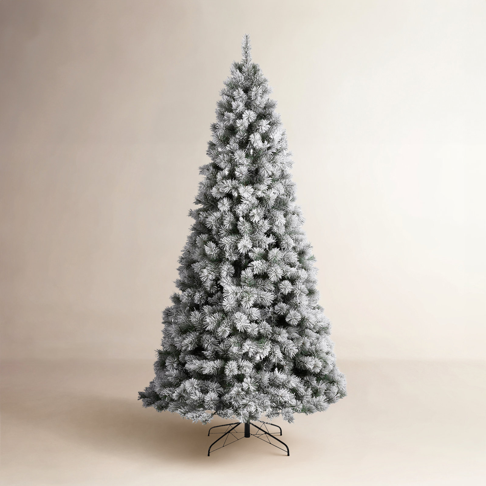 Guillema Frosted 9' Pre-Lit Pine Christmas Tree, 9 ft
