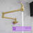 Pot Filler Faucet, Wall Mount Copper Folding Faucet 2 Handle With Double Joint Swing Arms, Single Hole Brass Commercial Kitchen Faucet Over Stove-114474251