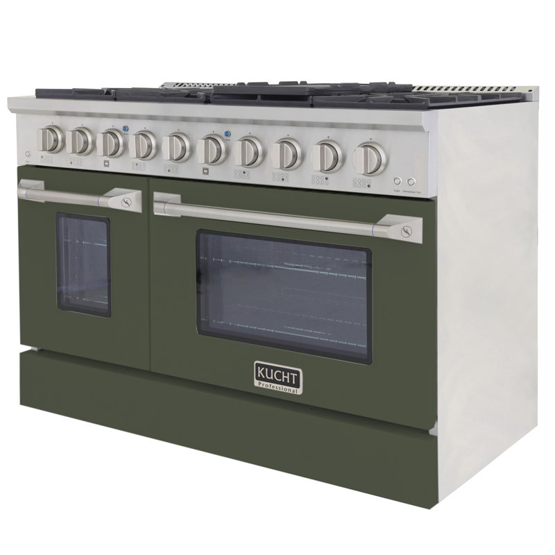48" 6.7 Cu. ft Freestanding Gas, Liquid Propane, Olive Green