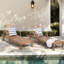 Chaise longue inclinable Bevelyn