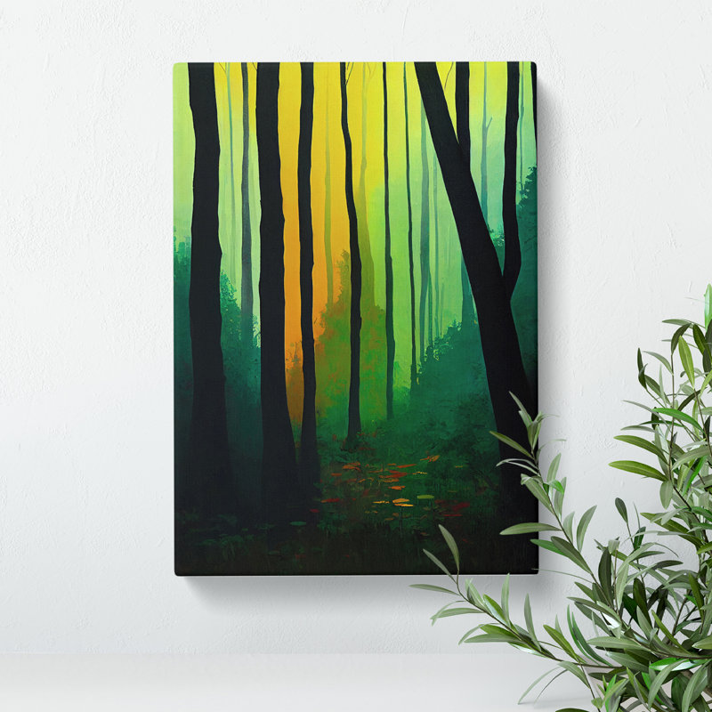 Deluxe Forest - Wrapped Canvas Print, 50cm H x 35cm W x 3cm D