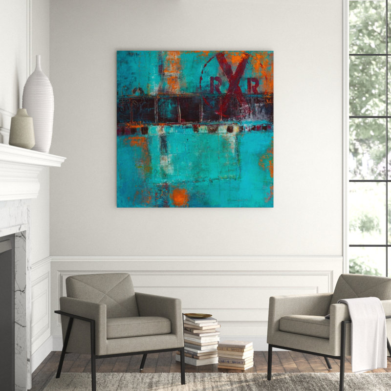 Down By The Tracks I Painting by Ann Golumbuk, 24" H x 24" W x 1.5" D, Plexi