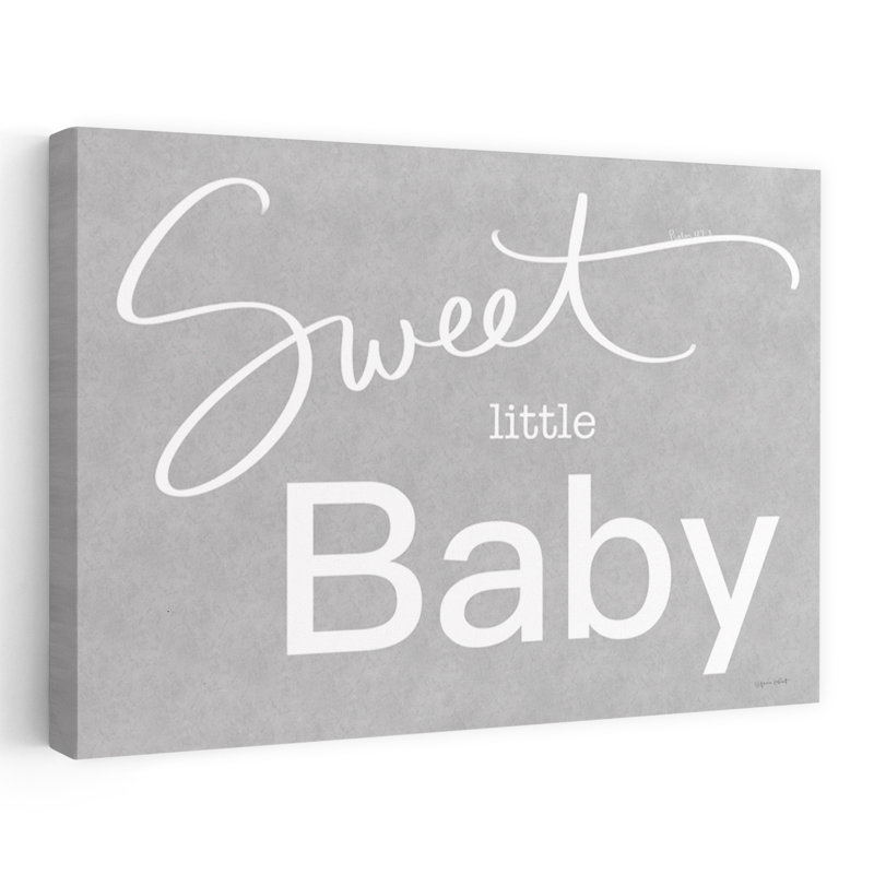 Sweet Little Baby, art contemporain abstrait, H 16 po x l 24 po