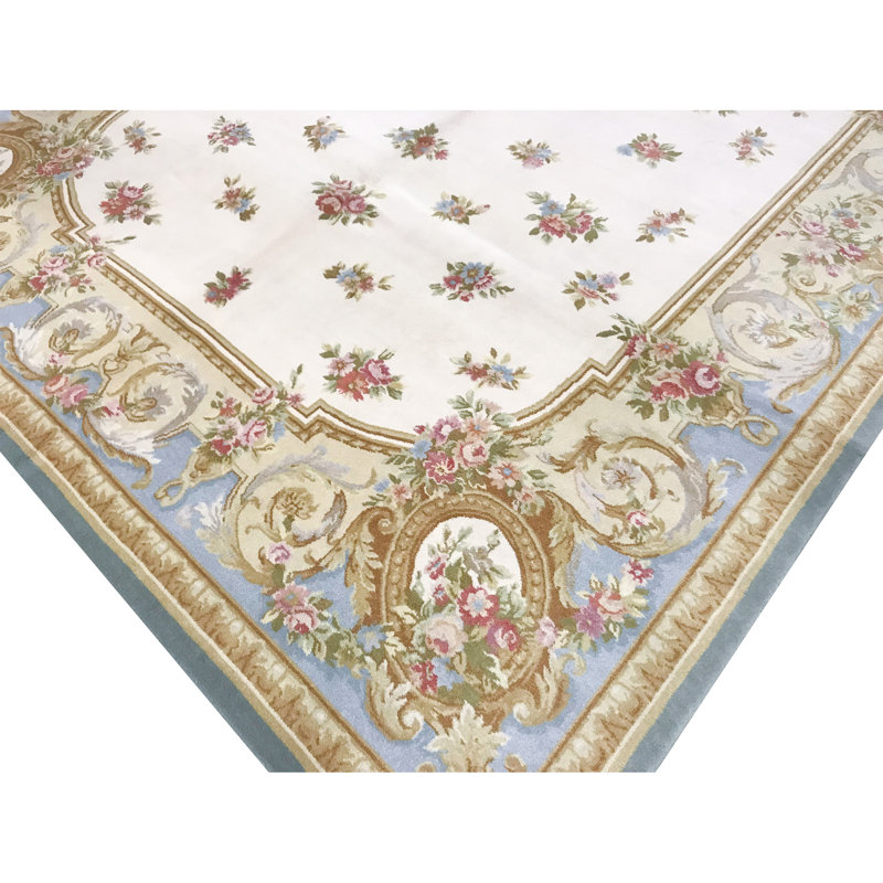 Aubusson Wool Oriental Area Rug