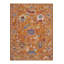 Tapis décoratif tissé à la machine et à motif orange-1180848834