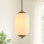 Luminaire suspendu cylindrique en verre 1 lumière