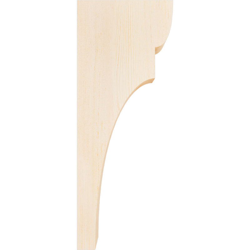 Yorktown Corbel, H 26 po x l 3,5 po x P 10 po, Sapin de Douglas, Lisse