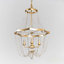 Whitney 4 - Light Candle Style Empire Chandelier with Beaded Accents