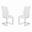 Hailey Contemporary Dining Chairs In Faux Leather and Brushed Stainless Steel Finish-50336758