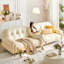 Coussin beige modulaire en similicuir-1796031996-1796031998