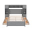 Lit double en bois avec armoire et tablette tout-en-un, gris-2038779852