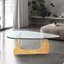 Table basse moderne en bois massif Triangle