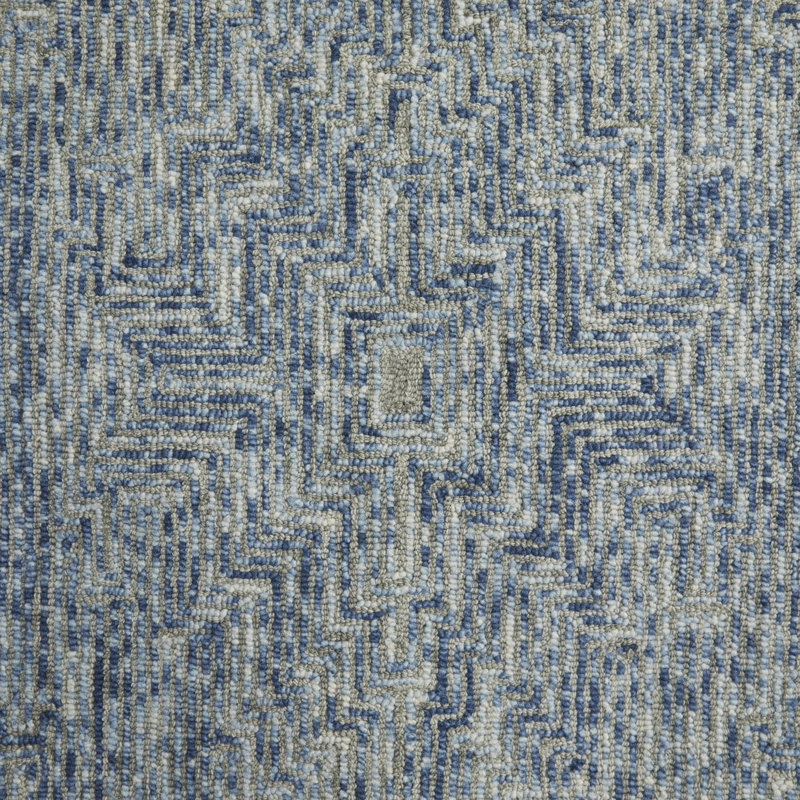 Medium Wool Abstract Indoor Rug, Rectangle 5' x 8'