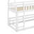Twin Over Twin House Bunk Bed With Fence And Door-454463798