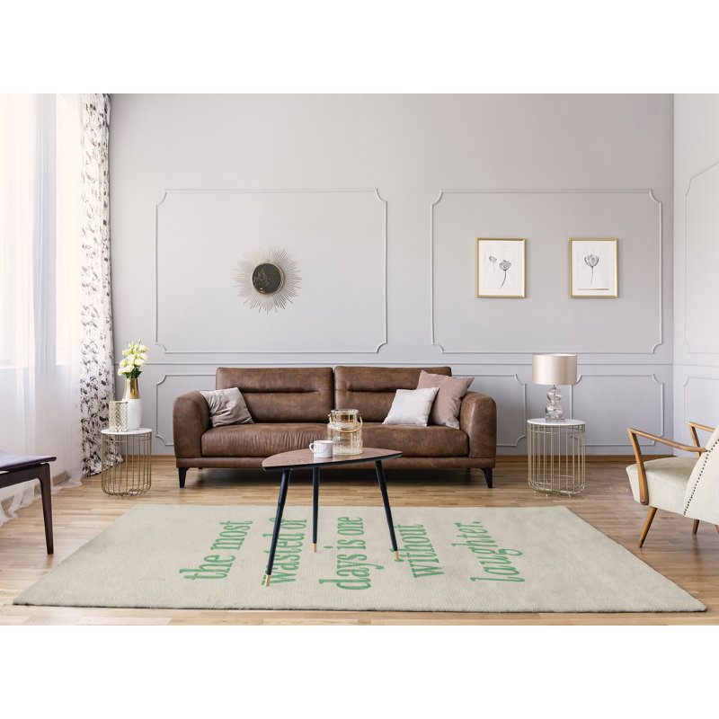 Quotes Chenille Indoor Rug, Rectangle 5' x 7'