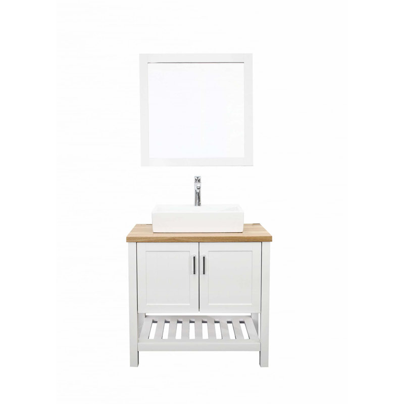 Meuble-lavabo simple 32 po avec lavabo 32 po (sans miroir)