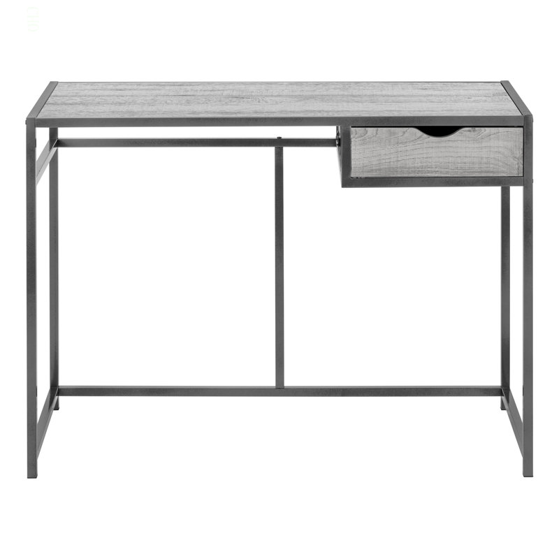 Bureau d'ordinateur, bureau personnel, ordinateur portable, tiroir de rangement, L 42 po, travail, stratifié, métal, contemporain, moderne