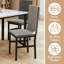 Ensemble repas 5 pièces avec chaises rembourrées en velours Janece-1562030252