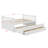 Daybed with Hidden Trundle and Drawers, Combines Comfort and Storage-2092768209