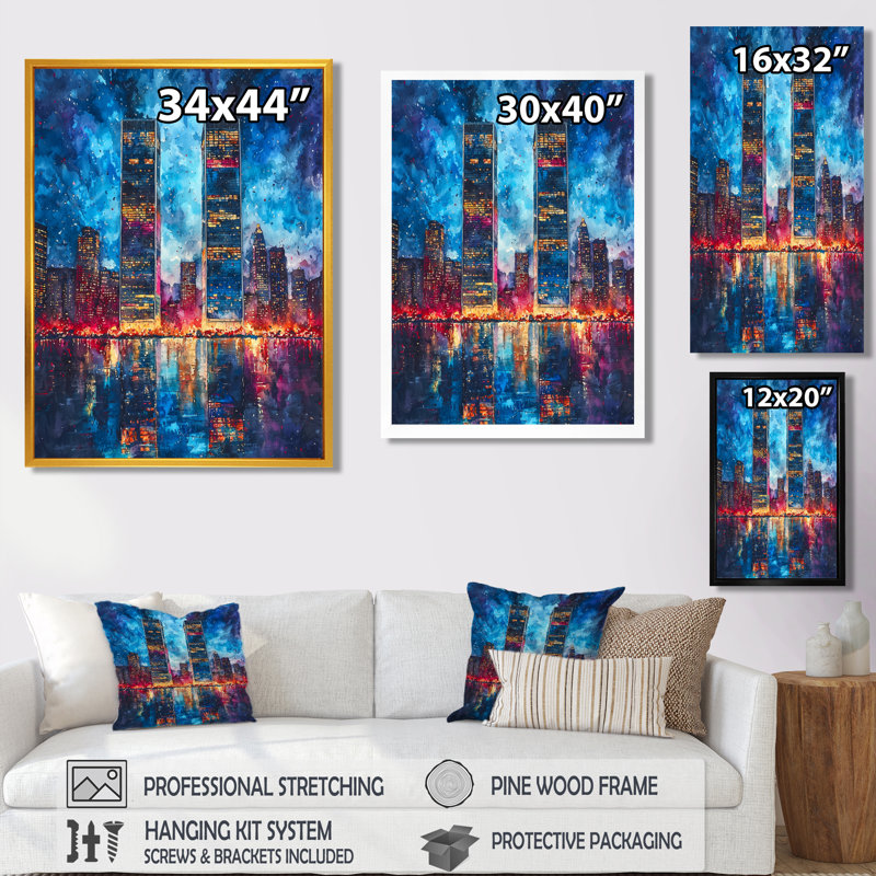 Picarsic - paysages, art mural sur toile, Noir, noir, noir, noir, H 20 po x l 12 po, Reproduction encadrée d'une seule photo