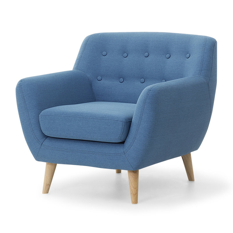 Tally Upholstered Armchair, Blue