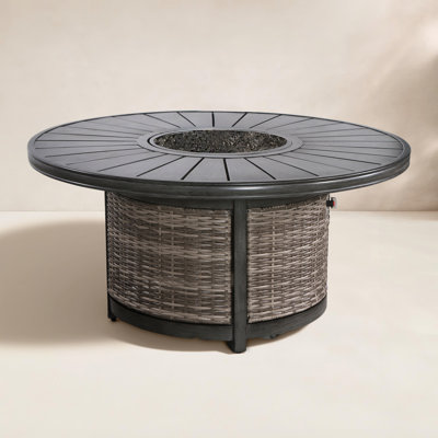 Table de foyer d'extérieur au propane H 25 po x l 52 po Cassara