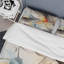 Marbre sérénité coloré aquarelle gris vagues I - ensemble de housse de couette abstrait - microfibre de polyester-110398402