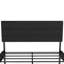 Base de lit tapissier grand format avec tête de lit, aucun sommier requis, rangement sous le lit 14 po-608950045-608950043